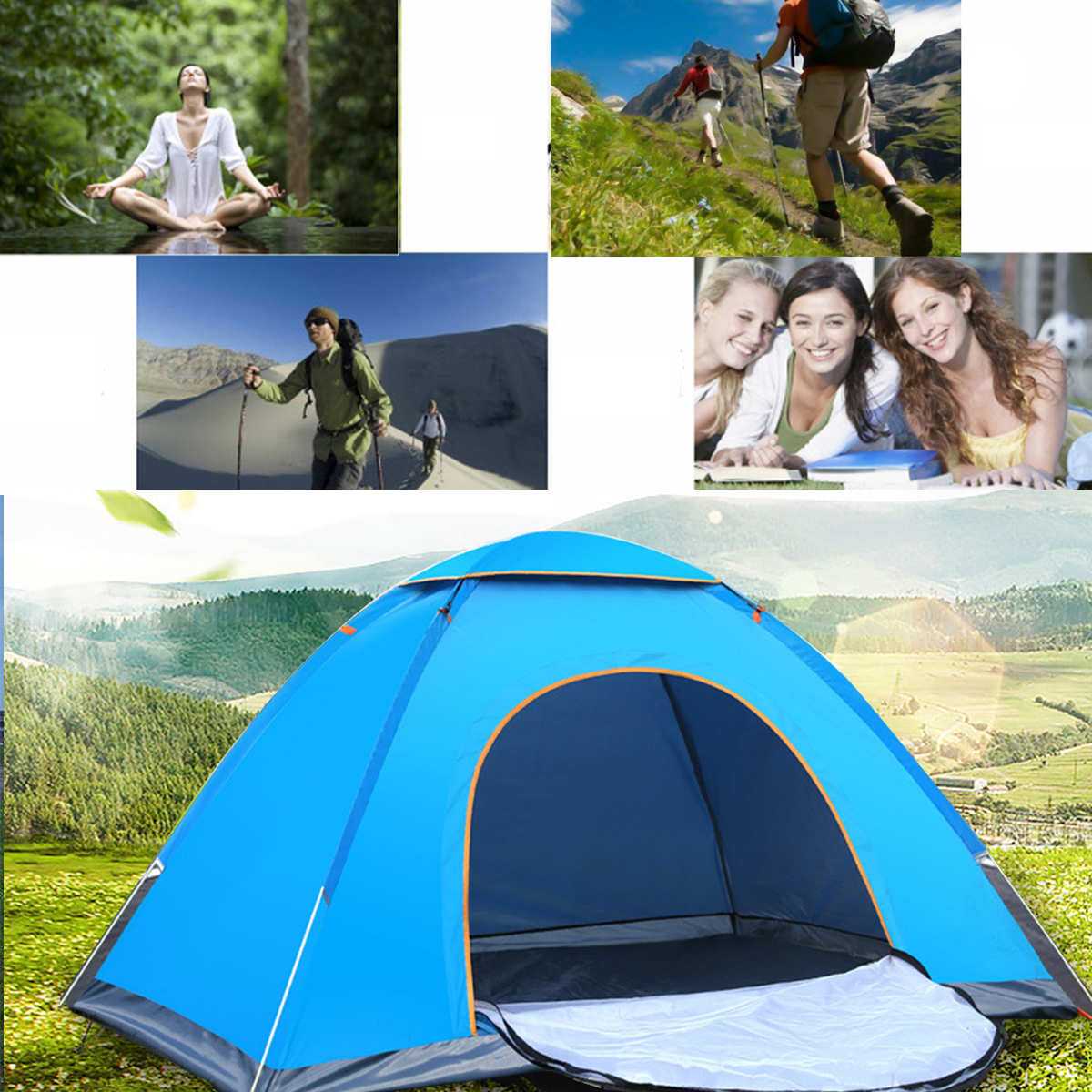 IPRee® 2-3 Person Folding Automatic Tent Camping Tent Outdoor Outdoor Waterproof Pesca Caminhadas Tent Tent