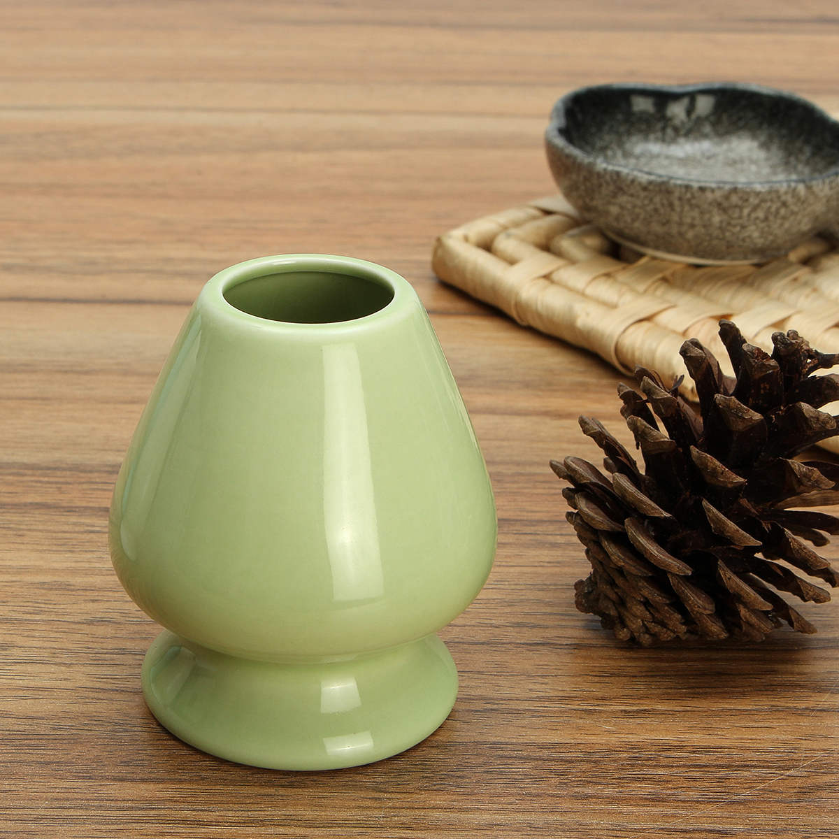 Matcha Whisk Holder Ceramic Chasen Stand Japanese Tea Bamboo Tealyra Whisk Scoop Decorations