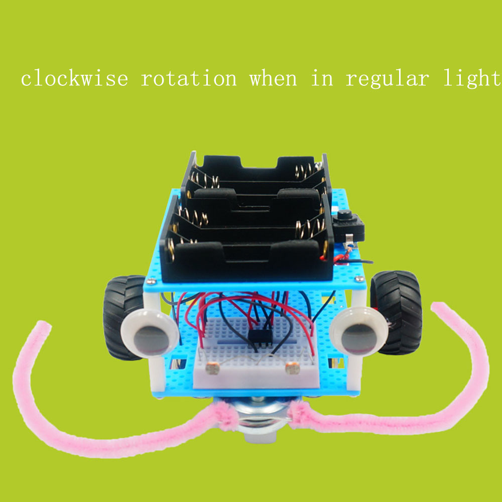 Real Maker DIY STEAM Smart Light-Sensor Phototatic Robot Car Educational Kit Toy - Photo: 3