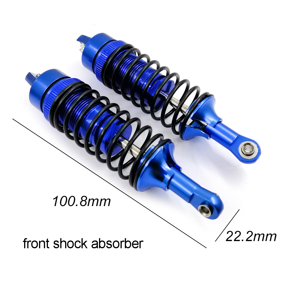 Metal Shock Absorbers For 1/10 Huanqi 727 RC Car Vehicle Parts - Photo: 2