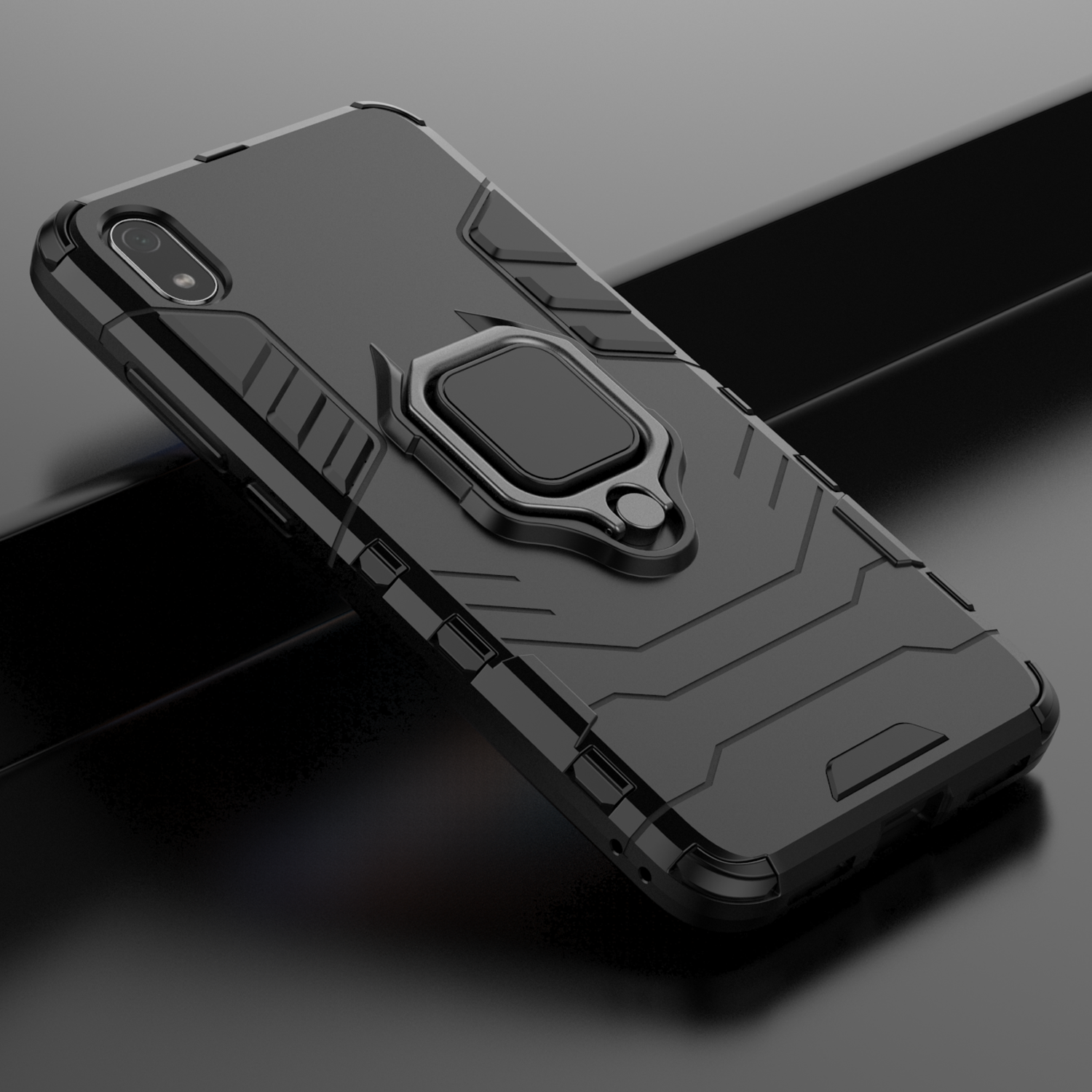 Bakeey Armor Magnetic Card Holder Shockproof Protective Case For Xiaomi Redmi 7A Non-original