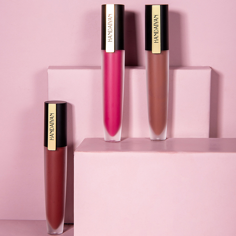 HANDAIYAN Matte Lip Gloss Lips Lipstick Long Lasting Liquid Cosmetics Exaggerated Makeup