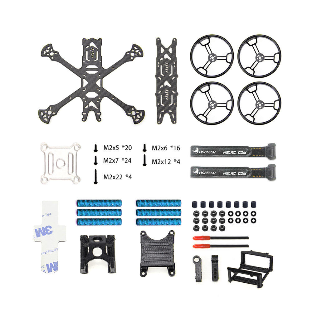 HGLRC Sector132 132mm Wheelbase 2.5 Inch 3 Inch Freestyle Frame Kit for RC Drone FPV Racing - Photo: 10