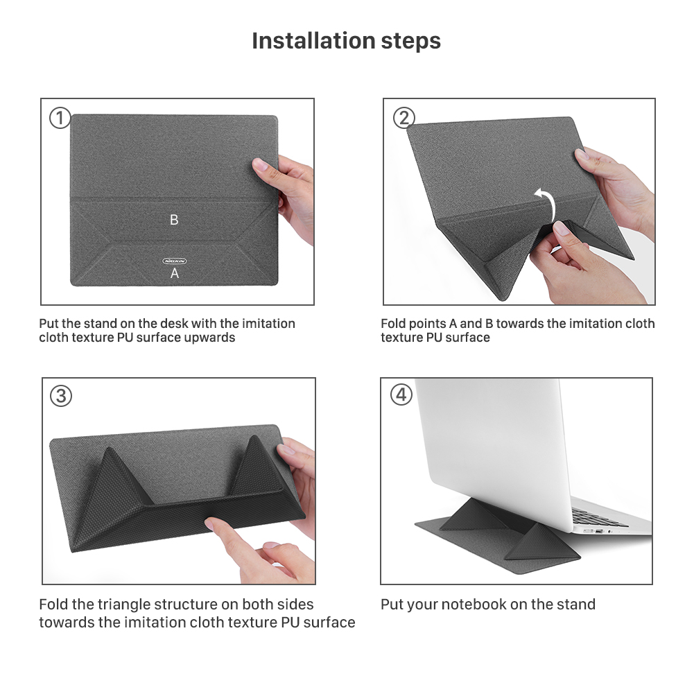 Nillkin ZN001 Portable Anti-slip Laptop Stand Mouse Pad For 11.6-15.6 Inch Laptop MacBook