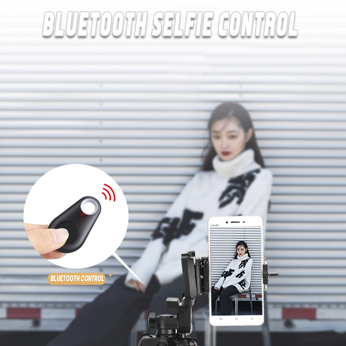 Universal Portable Mini Wireless bluetooth Selfie Control Self-timer Remote Controller