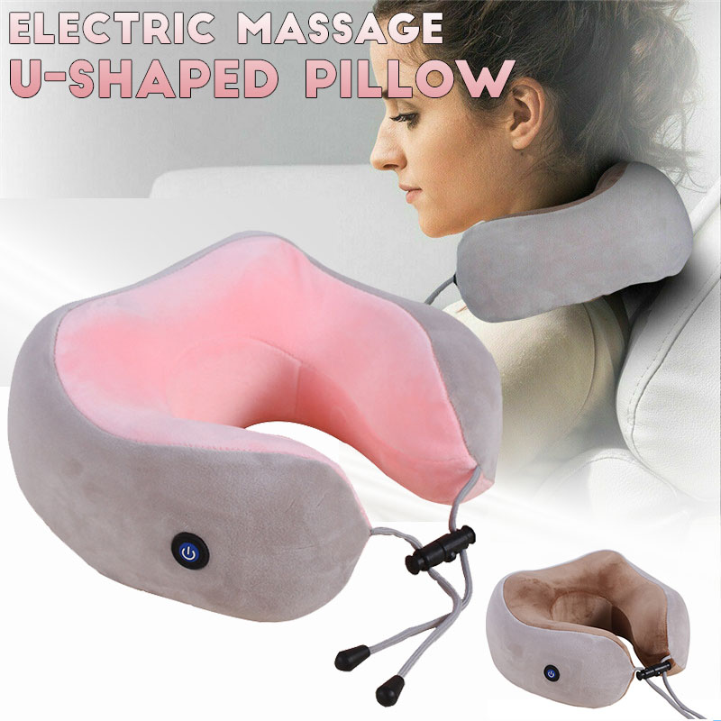 Multi-Function Electric Massage U-Shaped Pillow Shoulder Neck Support Cervical Massager