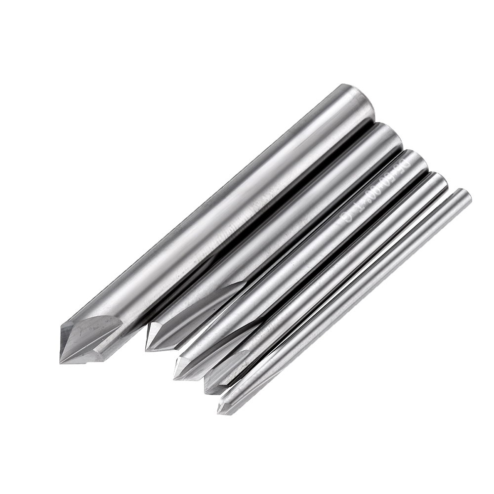 3 Flutes 90 Degree Carbide Chamfer Mill HRE45 3/4/5/6/7/8mm Tungsten Steel Milling Cutter