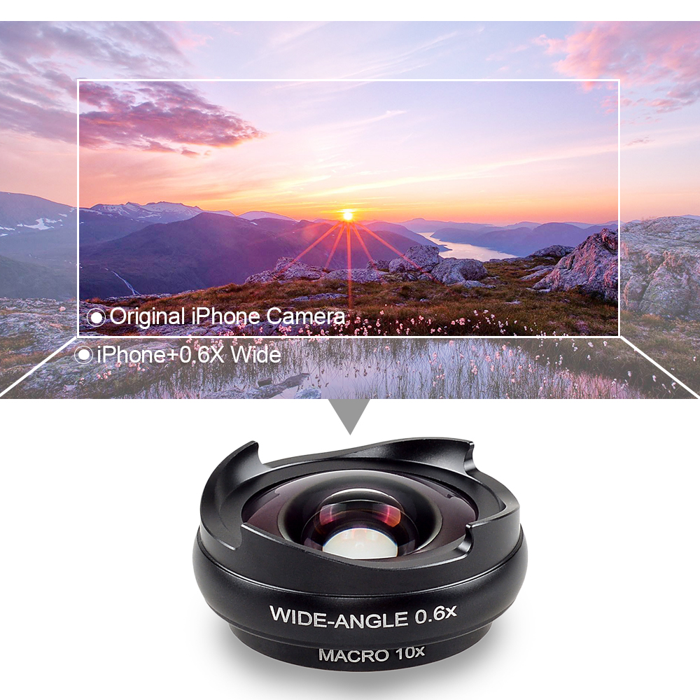 APEXEL APL-0610WM Optical Clip Telephoto Telescope Camera Lens For Tablet Smatrphone