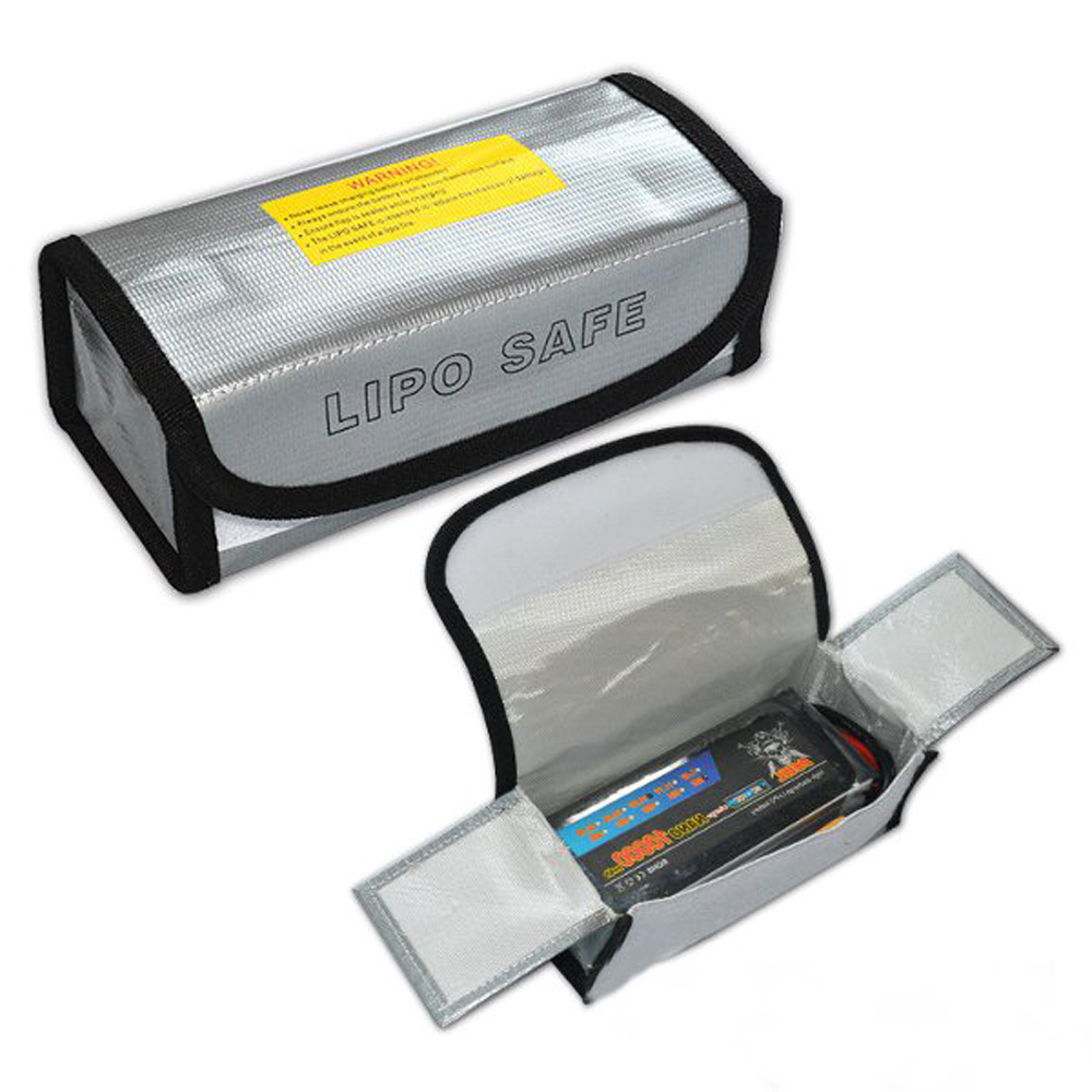 2pcs 185x75x60mm Lipo Battery Portable Fireproof Explosion Proof Safety Bag - Photo: 3
