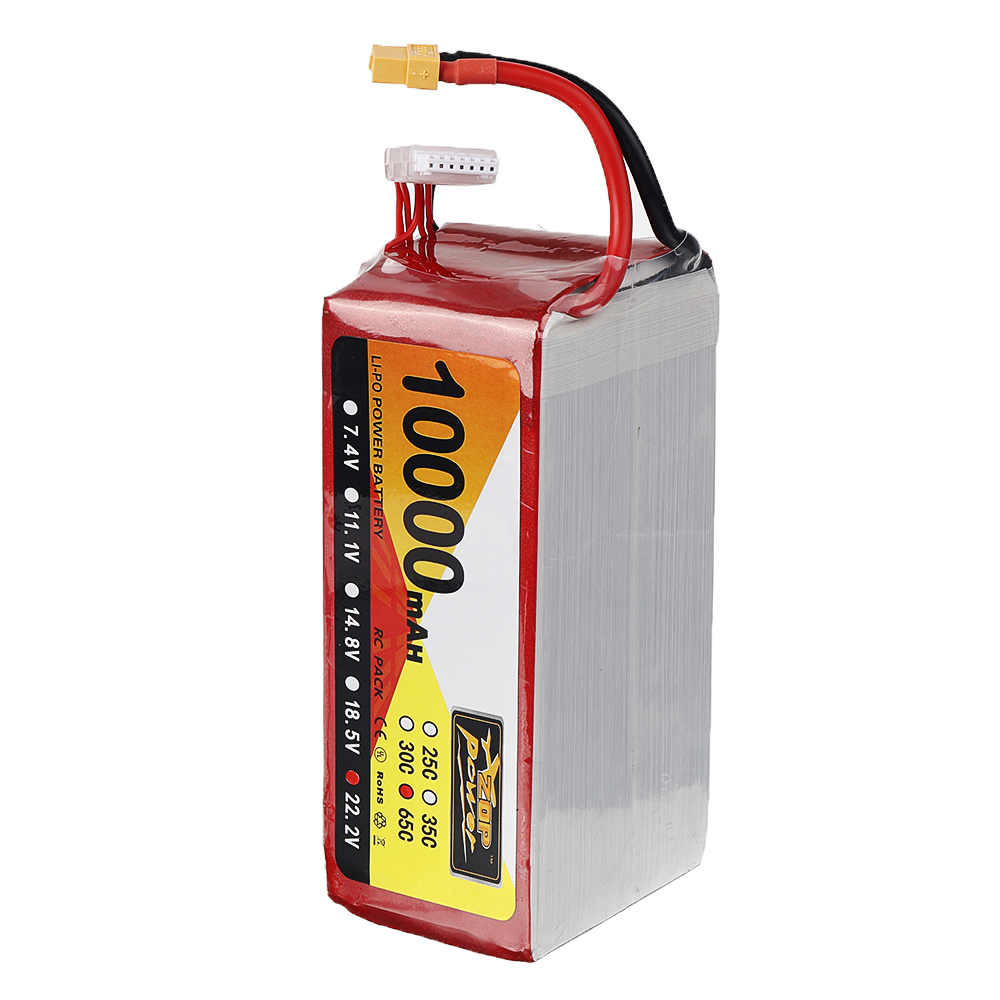 ZOP Power 22.2V 10000mAh 65C 6S Lipo Battery XT60 Plug for FPV RC Quadcopter Agriculture Drone - Photo: 6