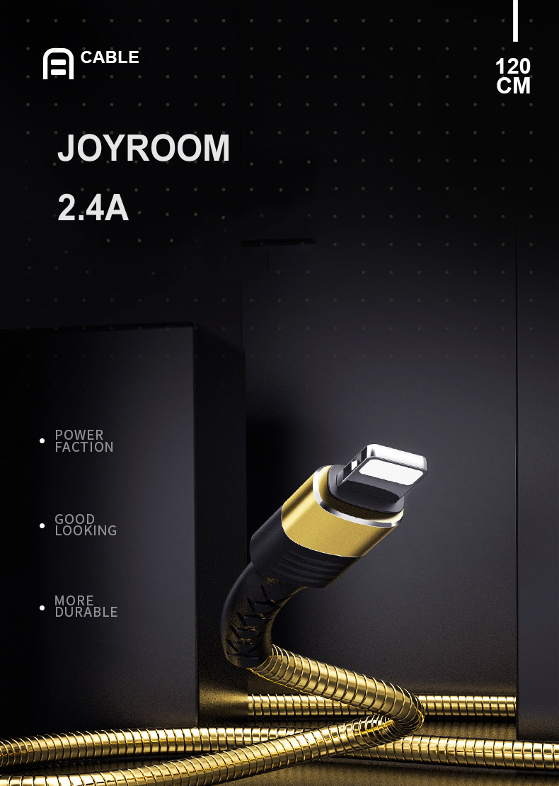 Joyroom 2.4A 2 In 1 Type C Fast Charging Data Cable For Huawei P30 Mate 30 9 Pro S10+ Note10
