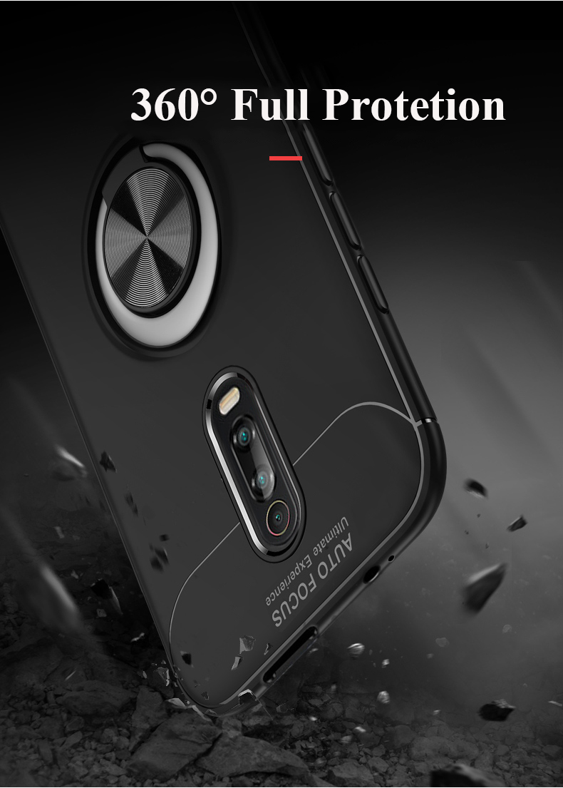 Bakeey Shockproof Magnetic Adsorption Protective Case with Finger Ring Holder for Xiaomi Mi 9T / Xiaomi Mi9T PRO / Xiaomi Redmi K20 / K20 PRO