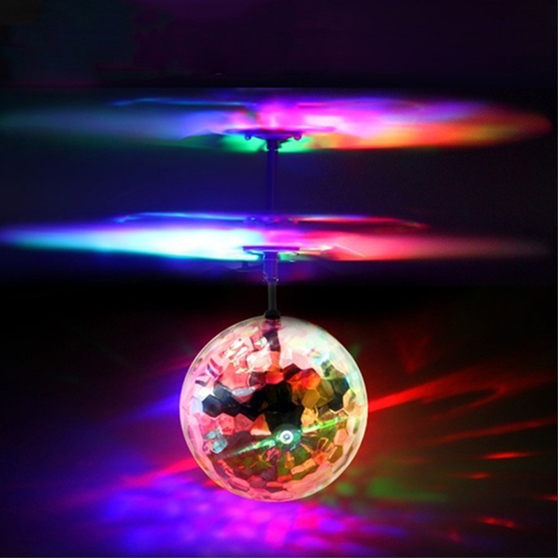 Flying Ball Infrared Induction Crystal Flashing LED Light Toys USB Rechargeable for Kids Birthday Christmas Gifts - Photo: 12