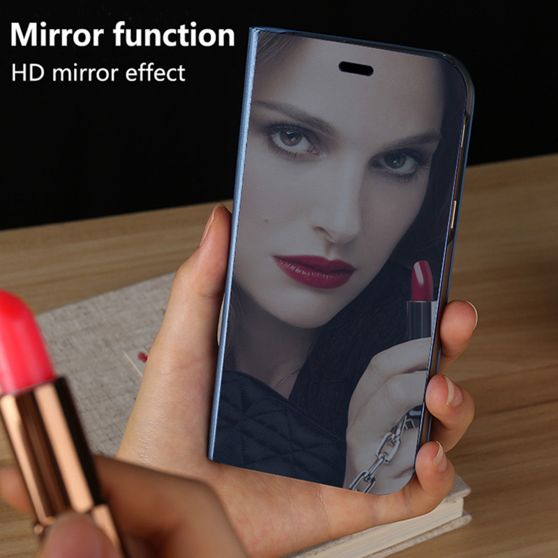 Bakeey Plating Mirror Window Shockproof Flip Full Cover Protective Case for Xiaomi Mi Note 3 Non-original