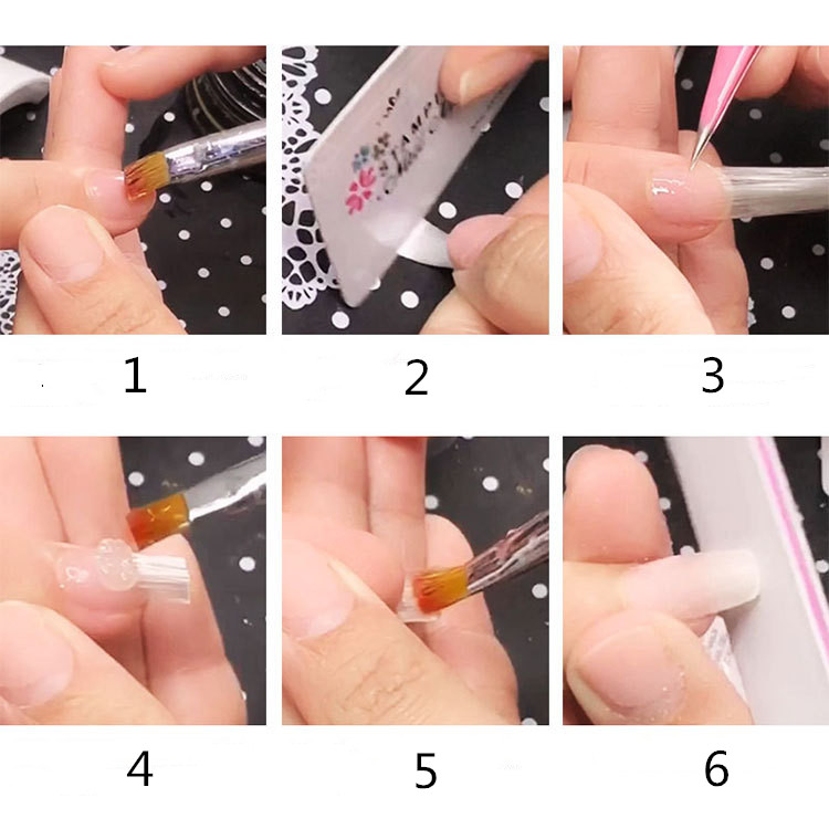 Nail Extension Fibre Paper-free Tray Rapid Extension Fiberglass Manicure Tools