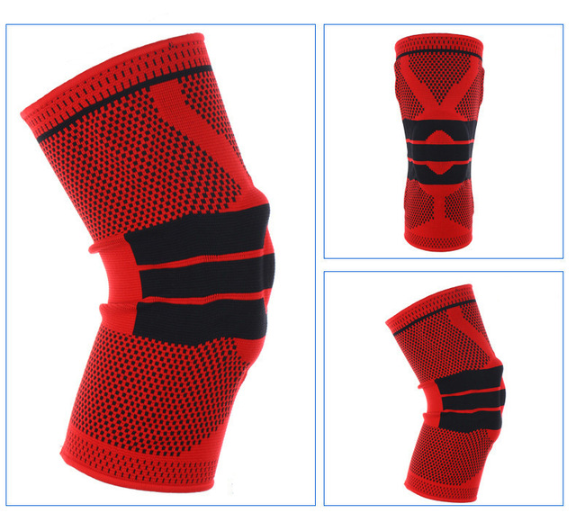 Running Fitness Mountaineering Silicone Knit Spring Knee Pad