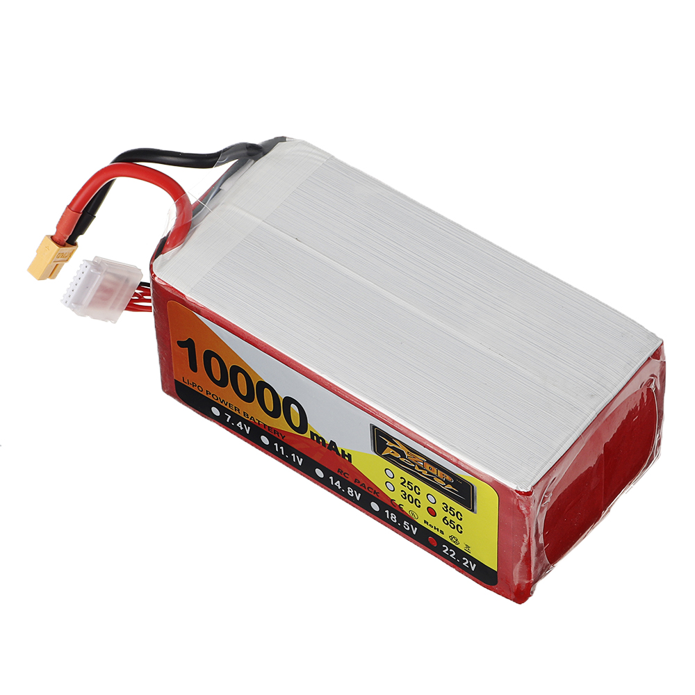 ZOP Power 22.2V 10000mAh 65C 6S Lipo Battery XT60 Plug for FPV RC Quadcopter Agriculture Drone - Photo: 5
