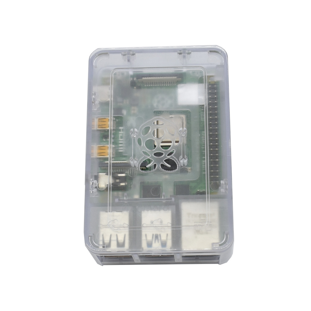Updated Raspberry Pi ABS Case Black/White/Transparent Enclosure Box V4 for Raspberry Pi 4B