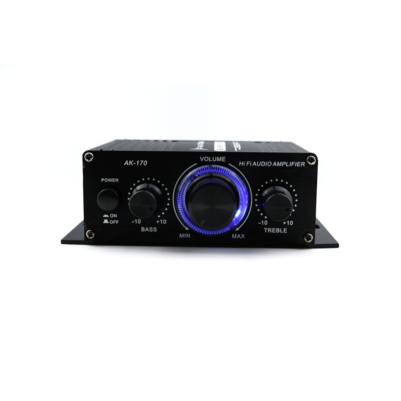 AK170 Hifi 12V Car Amplifier Home Stereo Subwoofer Amplifier Sound Speaker LED Display