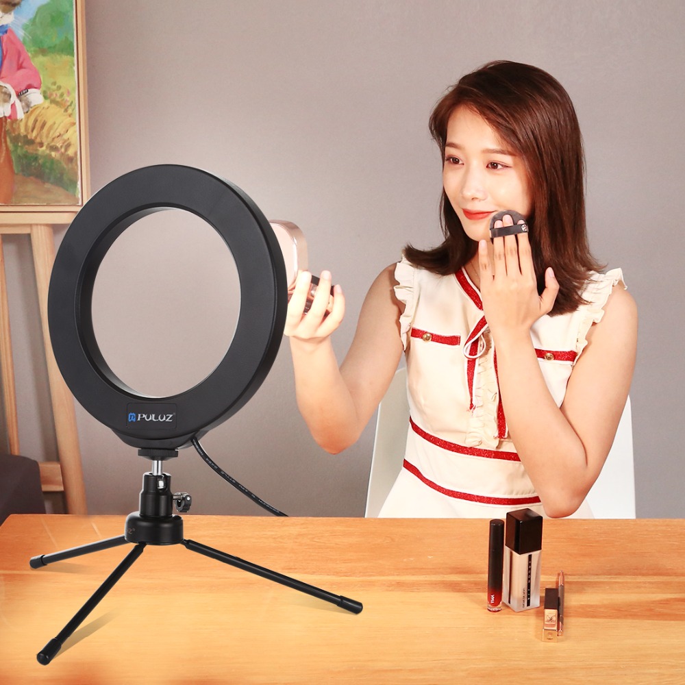 PULUZ PU429 Dimmable 4.7 Inch 16cm RGB RGBW bluetooth Wireless APP Control Video Ring Light with Remote for Youtube Tik Tok Live Streaming