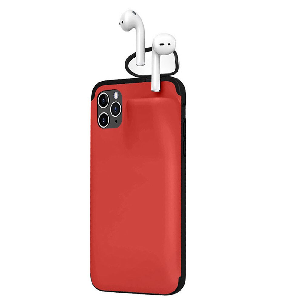 Bakeey Multifunction Creative 2 in 1 Anti-scratch Shockproof Matte PC Protective Case for iPhone 11 Pro 5.8 inch & Apple Airpods 1/2