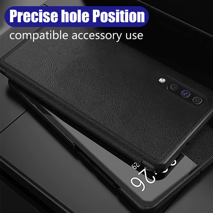 Bakeey Smart Sleep Window View Stand Flip PU Leather Protective Case for Samsung Galaxy A50 2019