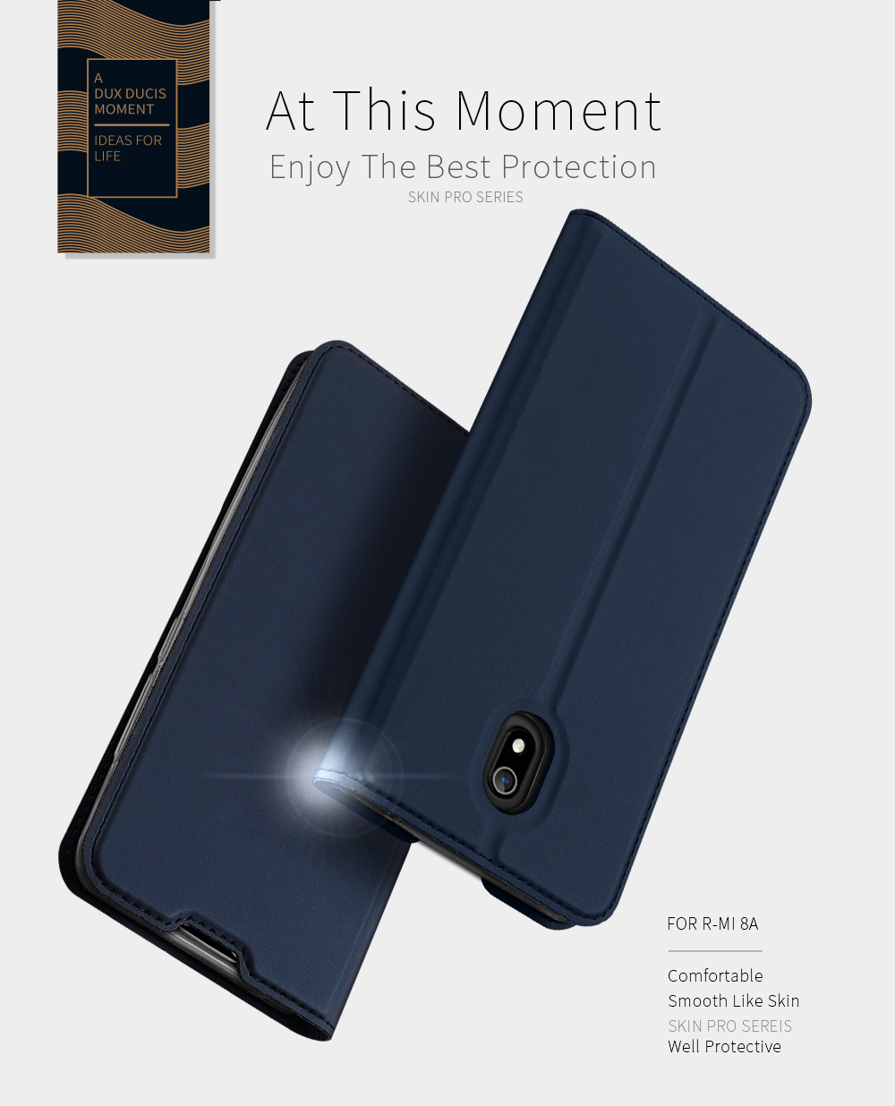 DUX DUCIS Xiaomi Redmi 8A Flip Magnetic With Wallet Card Slot Protective Case Non-original