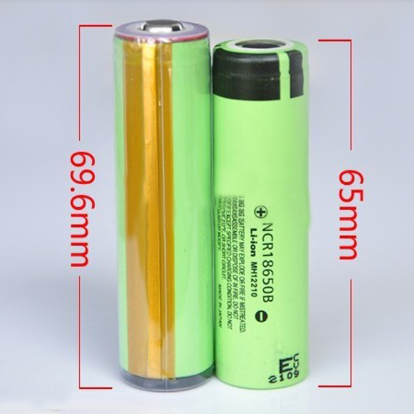 2PCS NCR 18650B 3.7V 3400mAh Protected Rechargeable Lithium Battery