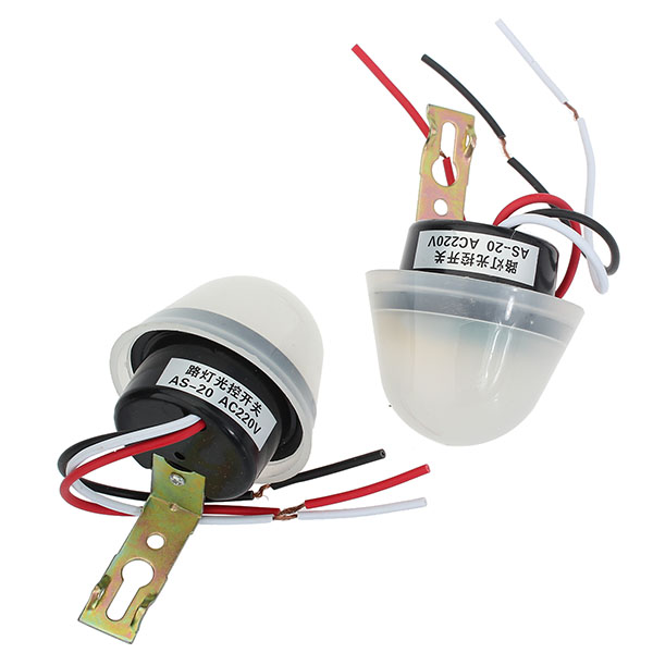 2pcs AS-20 Street Lamp Light Control Switch AC220V 50-60Hz