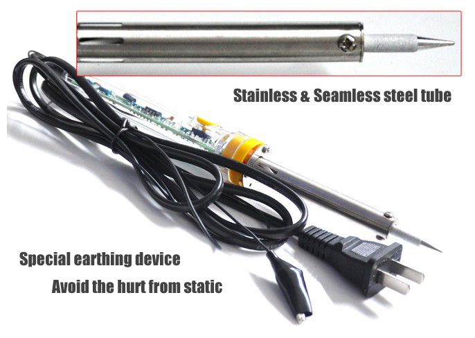 BOSI 220V 60W Adjustable Stainless Electrical Soldering Iron BS471160