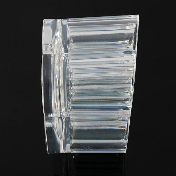  Acrylic Clear Rounded Cosmetic Container Makeup Storage Organizer