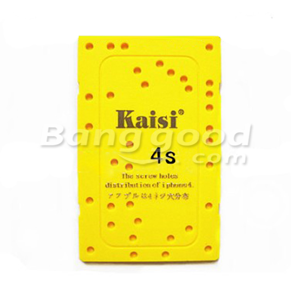 KAI SI Yellow Jam Plate Board Screw Distribution Model For iPhone 4S 