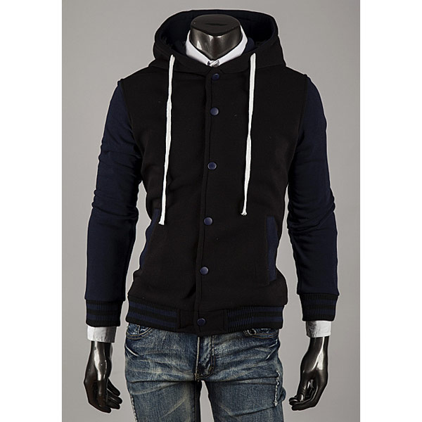 Mens Baseball Jackets Slim Fit Cardigan Hoodies - US$18.99 sold out