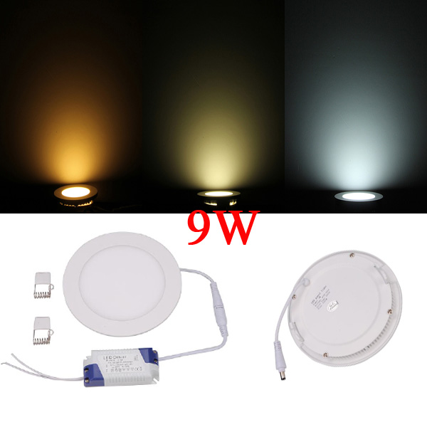 9W Round Dimmable Ultra Thin Ceiling Energy-Saving LED Panel Light