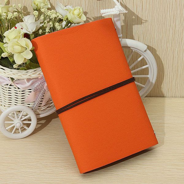 Vintage Leaf PU Leather Bound Journal Diary Travel Blank Notebook - US ...