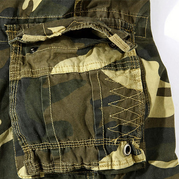 Men's Loose Fit Camo Multi-pocket Large Size Cargo Shorts - US$19.68 ...