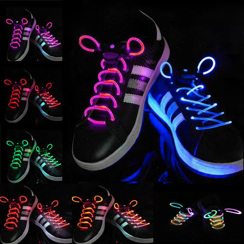 

Cool 19 Color For Pick LED Flashlight Up Glow Shoelaces Party