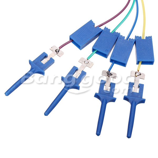 4PCS Test Clamp Wire Hook Test Clip Logic Analyzer Electronic Components BBC