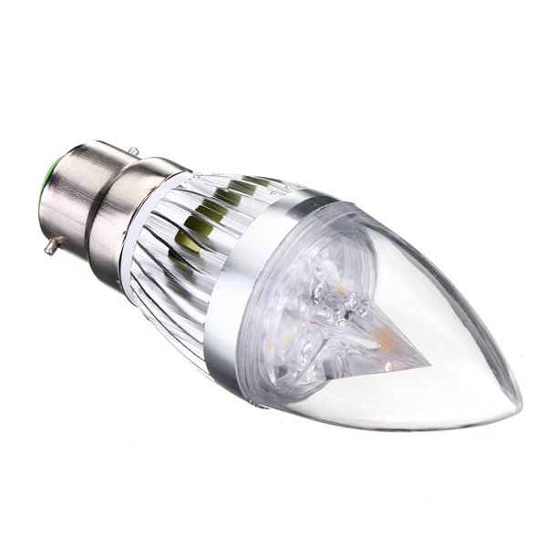 E27 E14 B22 E12 6W LED Chandelier Candle Light Bulb 85-265V