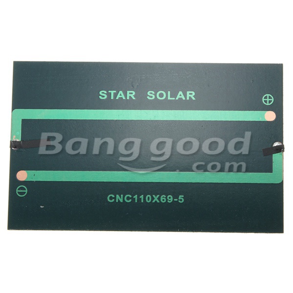 5V 250MA Monocrystalline 1.25W Mini Solar Panel Photovoltaic Panel 57