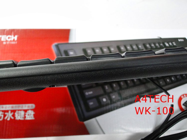 A4TECH WK-100 USB Wire Waterproof Fillet Keycap Keyboard