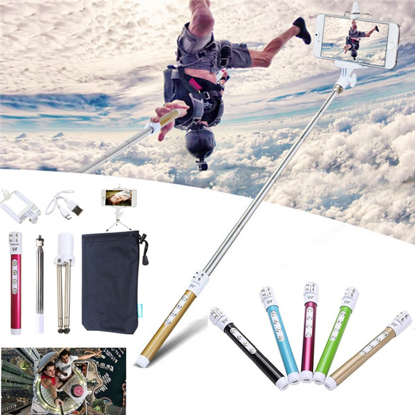 5In1 bluetooth Wireless Remote Handheld Selfie Stick Monopod Tripod For IOS Android Phone