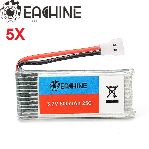 

5X eachine 3.7 500mAh 25C Lipo аккумулятор для hubsan H107 h107l h107c h107d