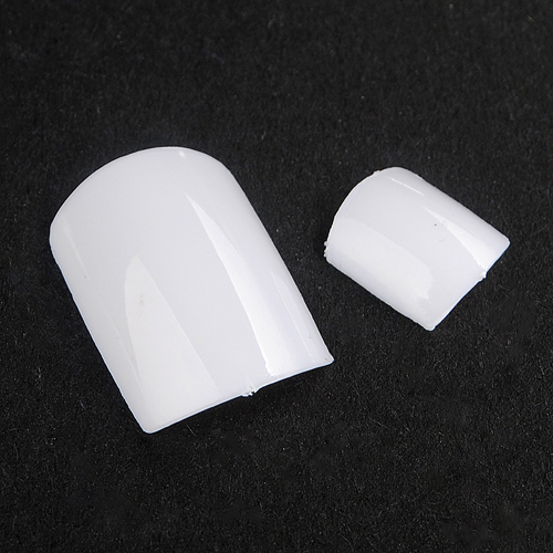500pcs White UV Gel Acrylic False Toe 3D Nails Art Tips