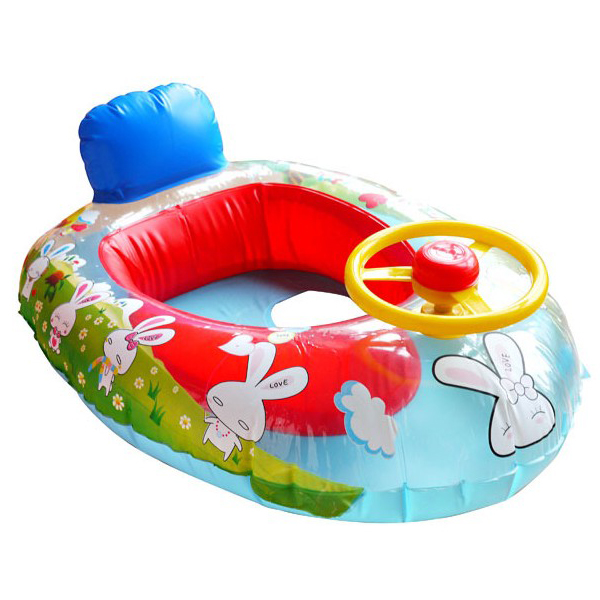 

Колесо рог дети плавать кольцо поплавка сиденье ребенка надувной лодке плавательный бассейн тренер