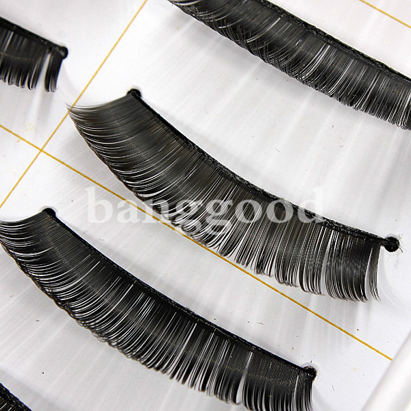 10 Pairs Fashion Black Long Volume False Eyelash Eye Makeup 010