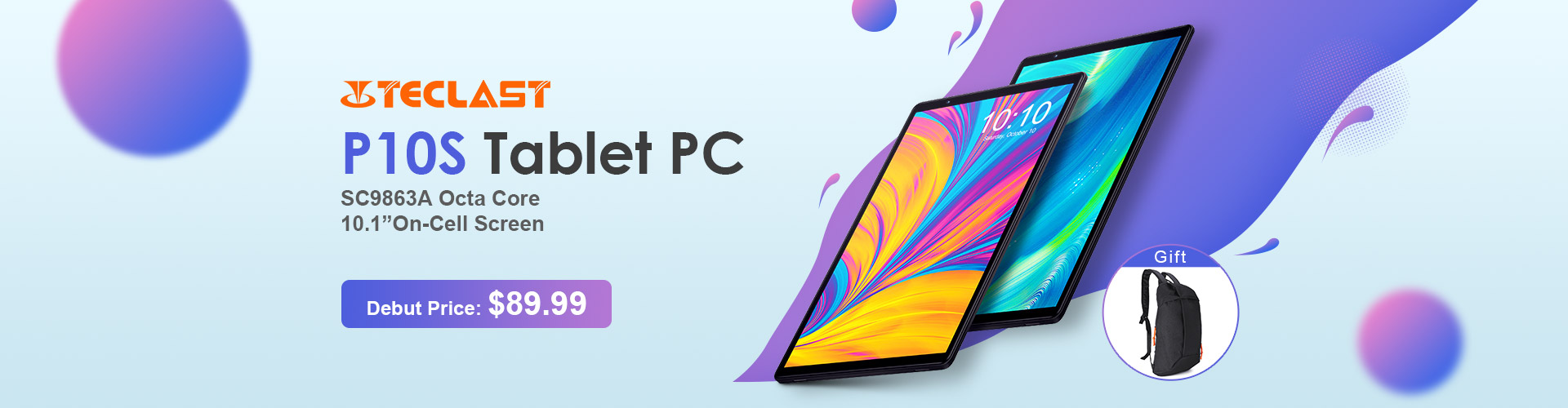 $89.99 For Teclast P10s With Free Gift