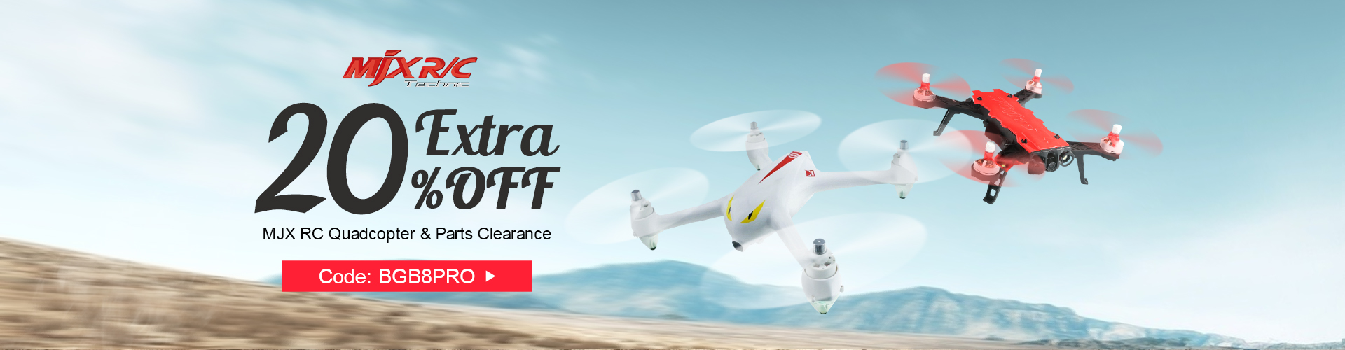 MJX RC Drone&Parts Clearance Extra 20% OFF