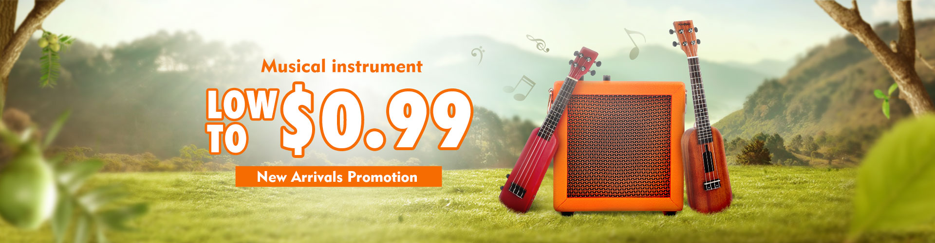 25% OFF for Musical instrument New Arrivels Promotion