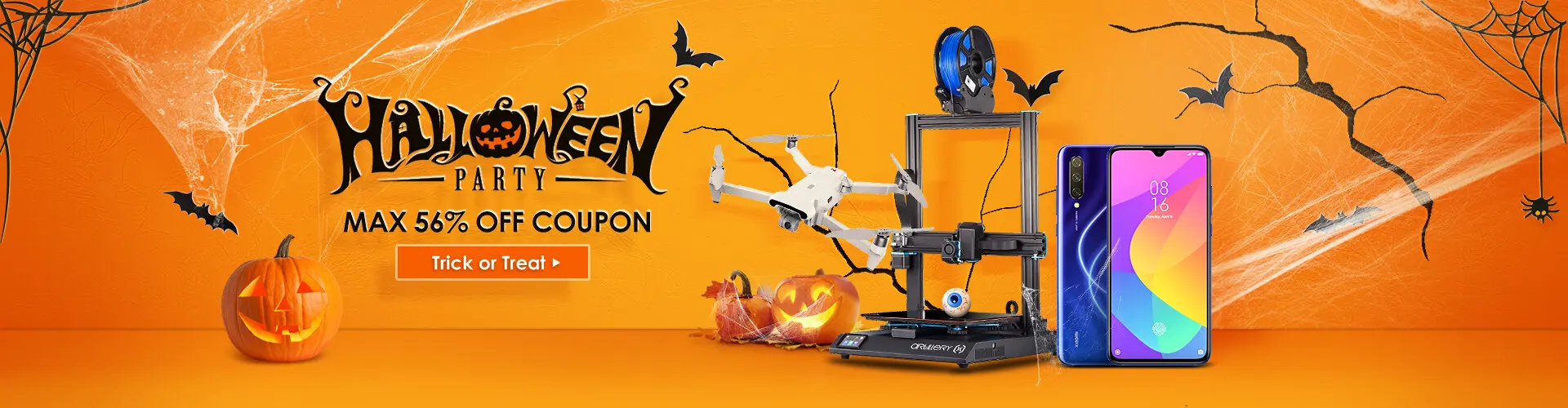 Halloween Day Max 56% OFF Coupon
